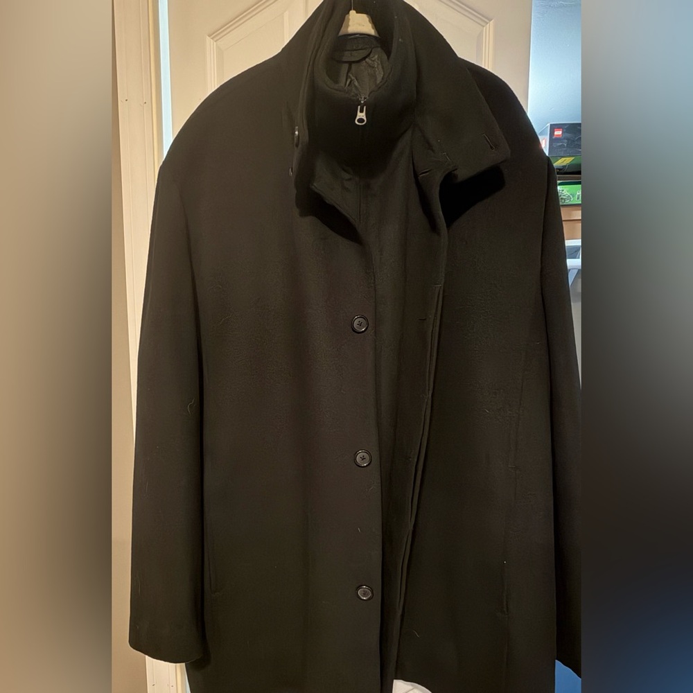 J Ferrar Mens XXL Wool Blend Modern Fit Coat, Great Condition, Rarely Worn